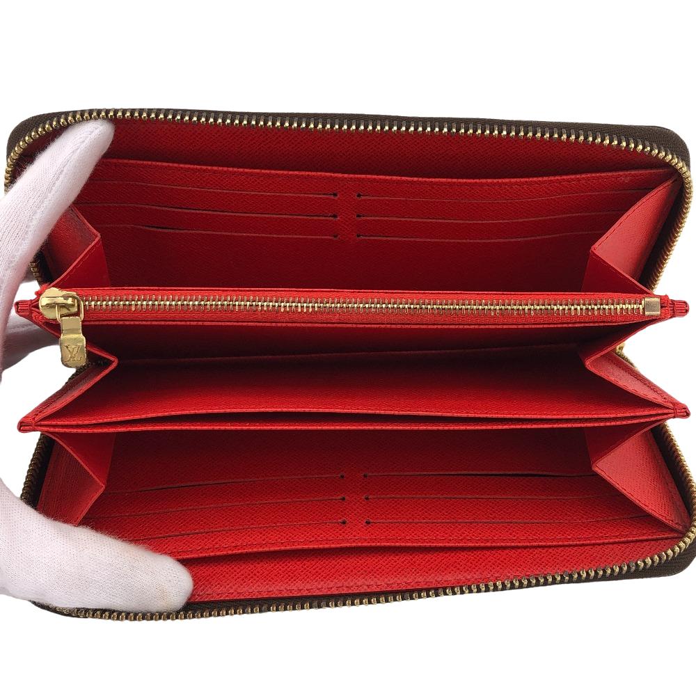 LOUIS VUITTON Long Wallet Purse M41895 leather Brown Monogram Zippy wallet