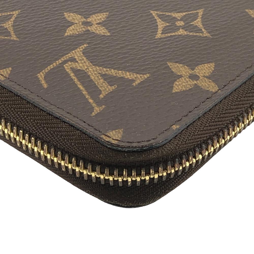 LOUIS VUITTON Long Wallet Purse M41895 leather Brown Monogram Zippy wallet
