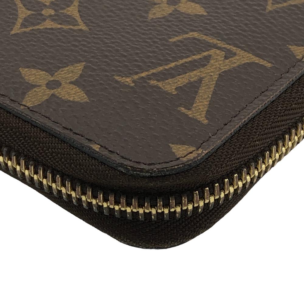 LOUIS VUITTON Long Wallet Purse M41895 leather Brown Monogram Zippy wallet