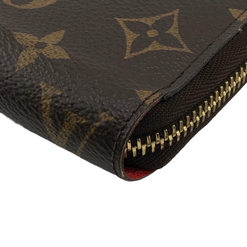 LOUIS VUITTON Long Wallet Purse M41895 leather Brown Monogram Zippy wallet