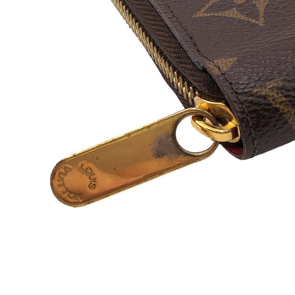 LOUIS VUITTON Long Wallet Purse M41895 leather Brown Monogram Zippy wallet