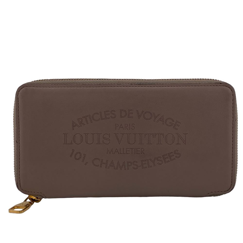 LOUIS VUITTON Long Wallet Purse M58209 leather Brown Portefeuille Jena