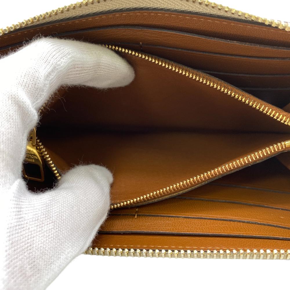 LOUIS VUITTON Long Wallet Purse M58209 leather Brown Portefeuille Jena