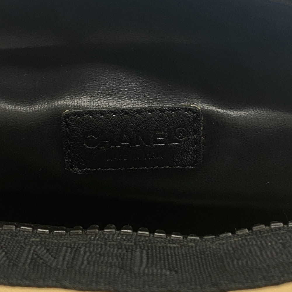 CHANEL Pouch Nylon beige COCO Mark Chanel Sport