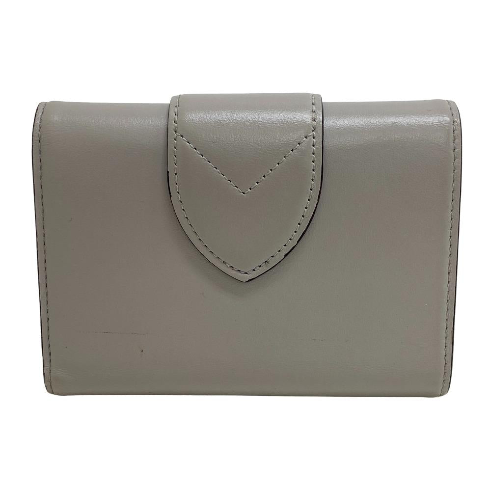 LOUIS VUITTON Tri-fold wallet M80475 leather gray Portefeuille Ponneuf