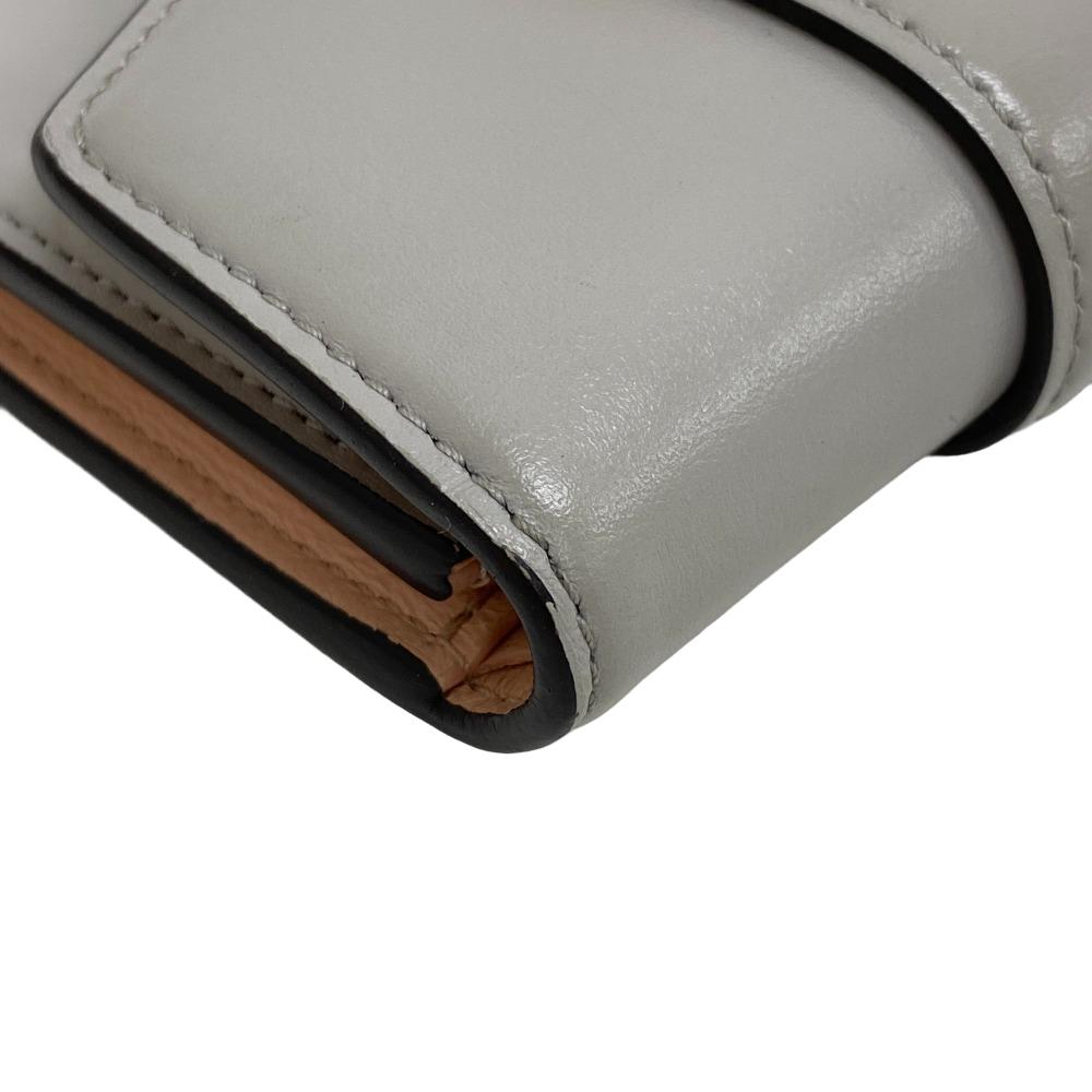 LOUIS VUITTON Tri-fold wallet M80475 leather gray Portefeuille Ponneuf