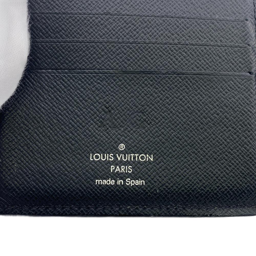 LOUIS VUITTON Bifold Wallet M62289 leather black Epi Portefeuille Marco Black mens Used Authentic