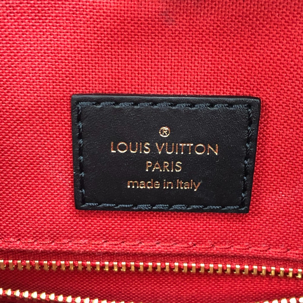 LOUIS VUITTON Handbag M45321 leather Brown Monogram Giant Reverse On the Go MM Women Used Authentic