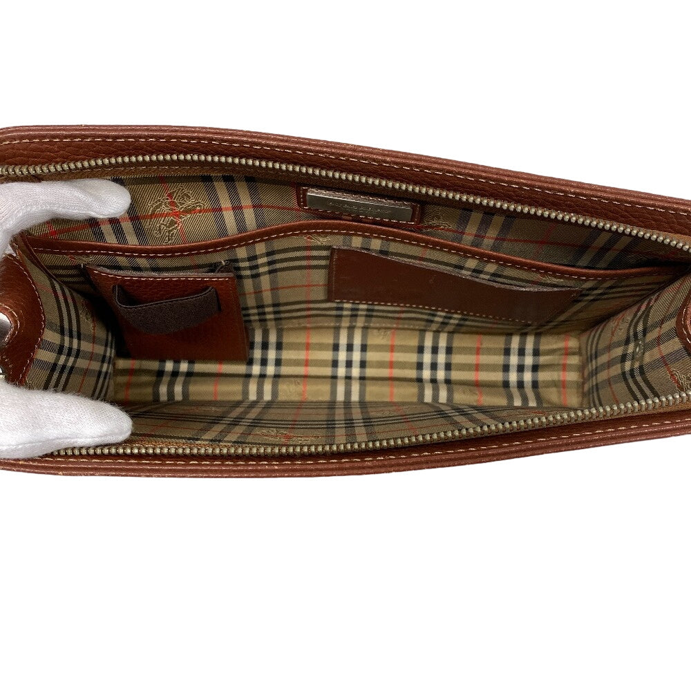 BURBERRY business bag leather Brown Carriage