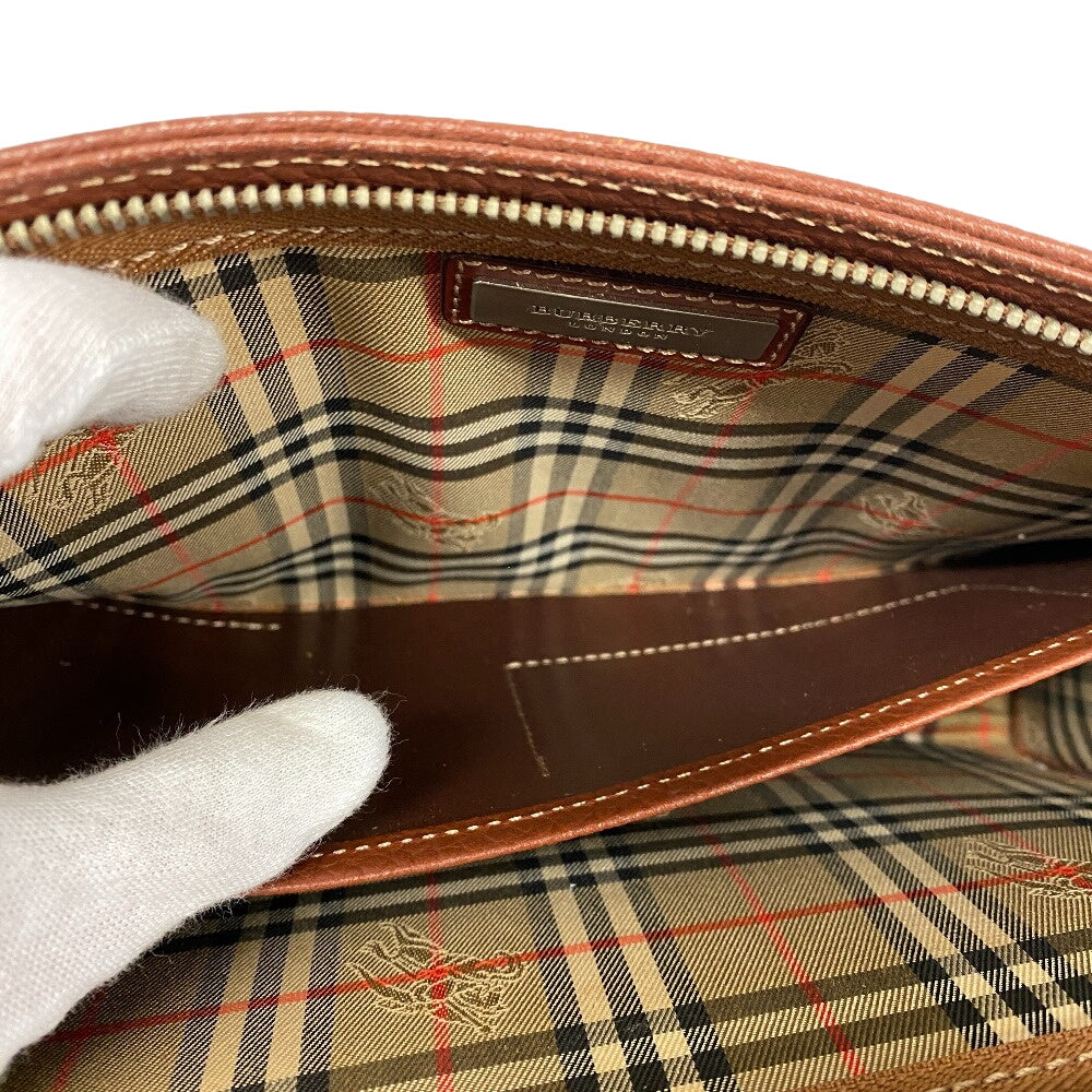 BURBERRY business bag leather Brown Carriage