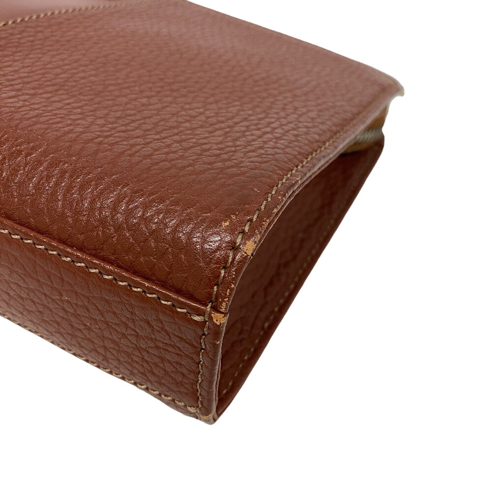 BURBERRY business bag leather Brown Carriage