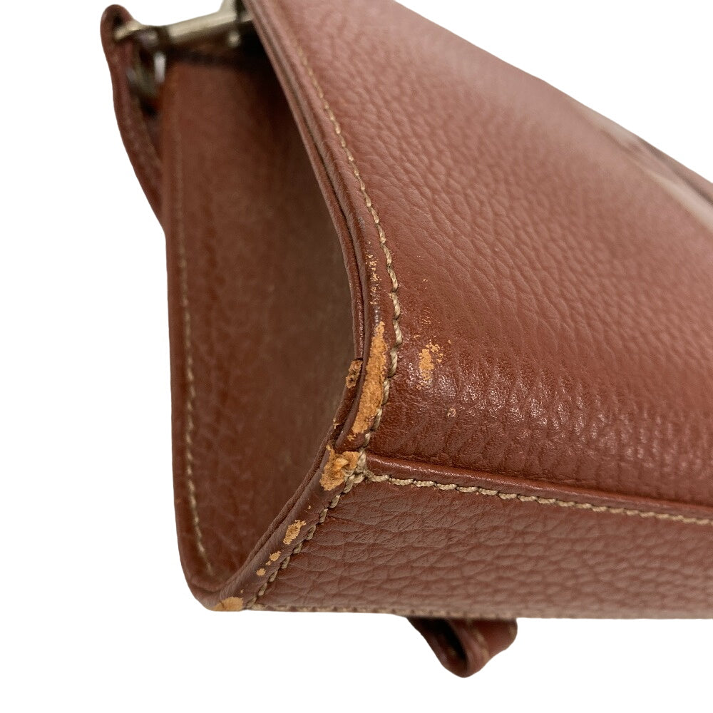 BURBERRY business bag leather Brown Carriage