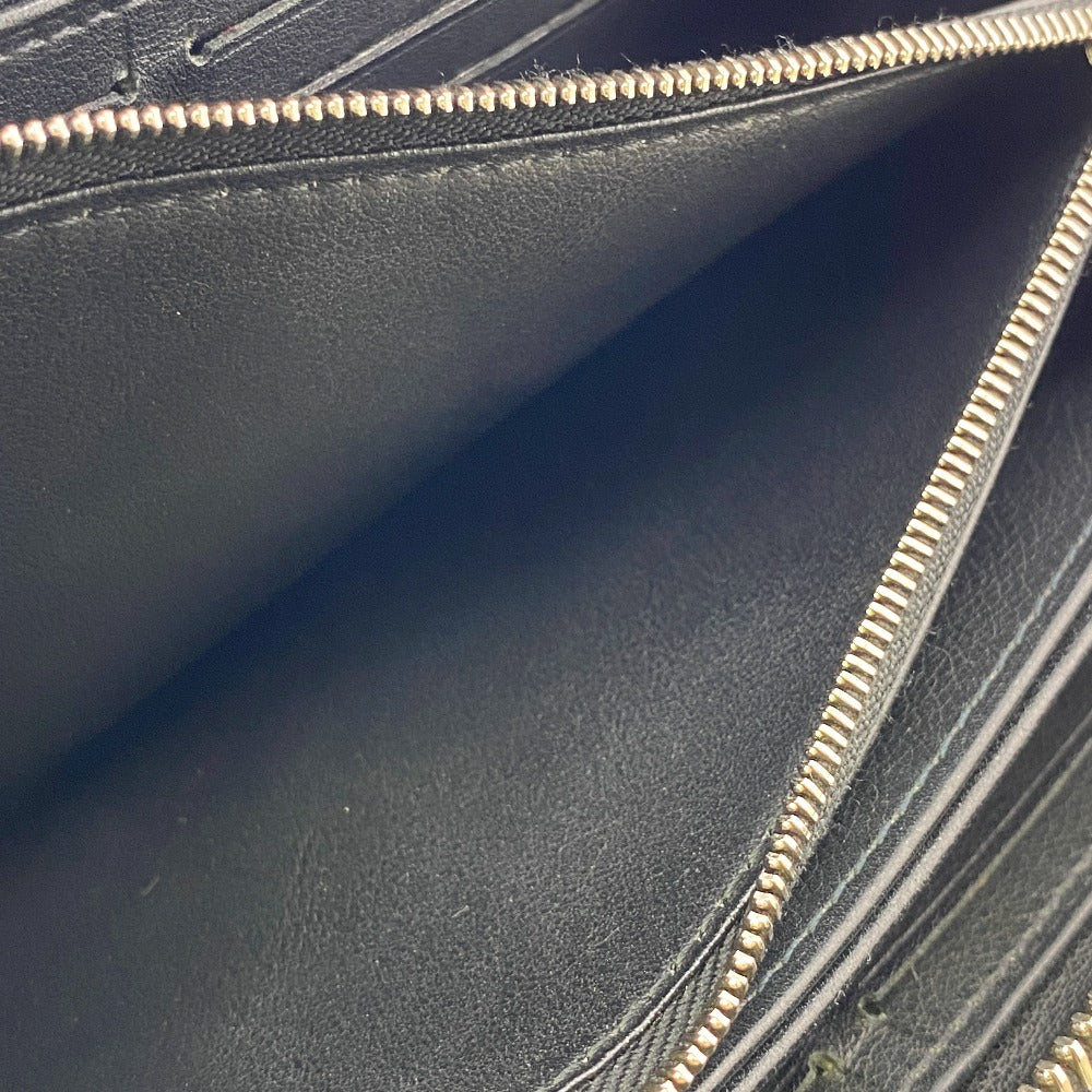 LOUIS VUITTON Long Wallet Purse M61867 Calfskin black Calf Black Mahina Zippy wallet