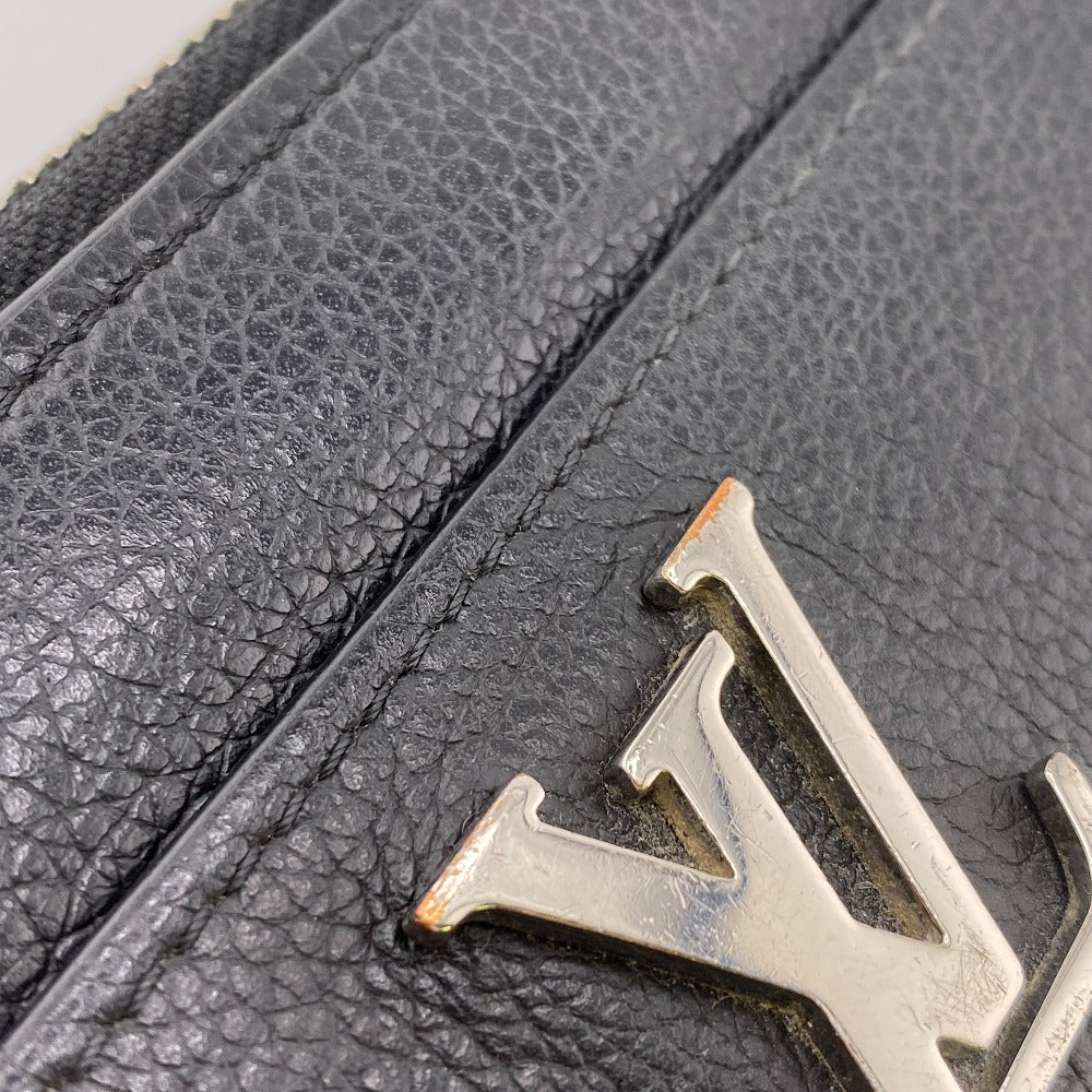 LOUIS VUITTON Long Wallet Purse M62622 leather black LV Logo Zippy Lock Me