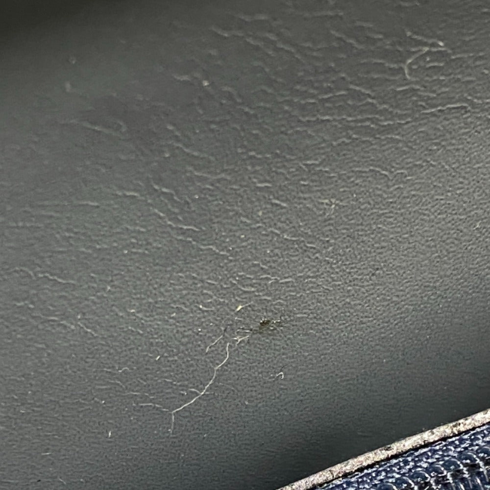 PRADA Long Wallet Purse leather blue Vittero