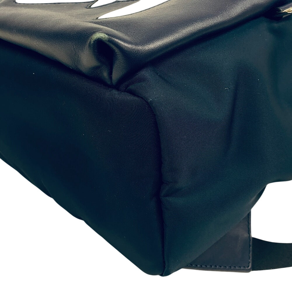 FENDI Backpack 7VZ042 Nylon, Leather Navy monster