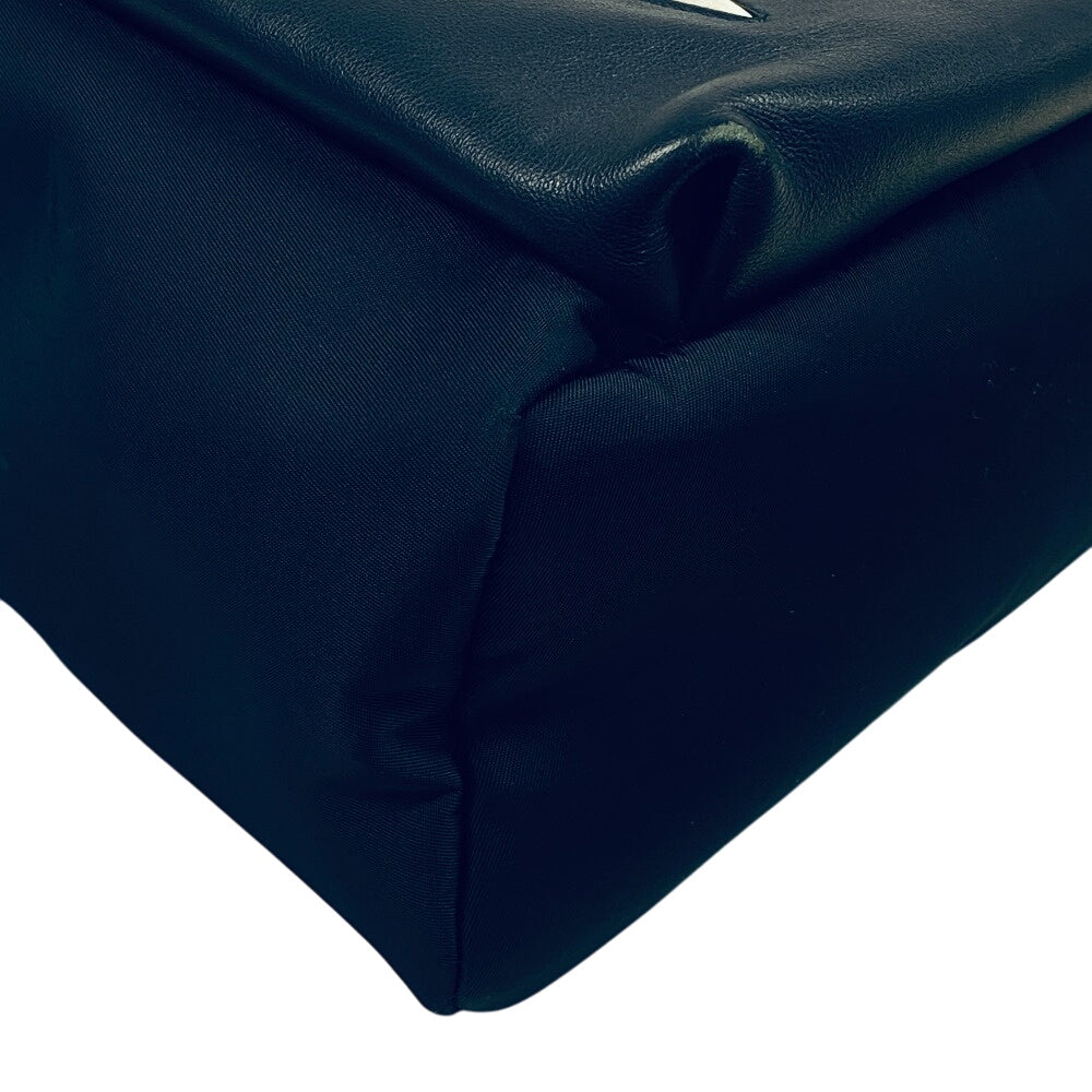 FENDI Backpack 7VZ042 Nylon, Leather Navy monster
