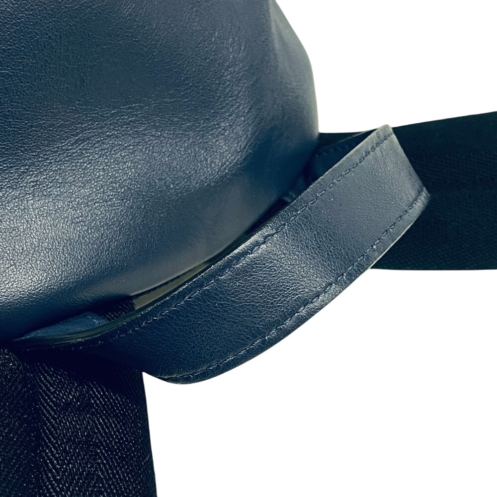 FENDI Backpack 7VZ042 Nylon, Leather Navy monster