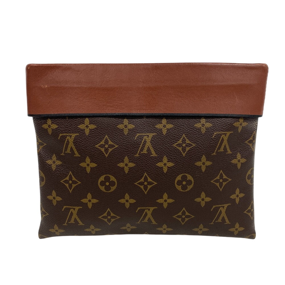 LOUIS VUITTON Pochette M64035 Monogram, Leather Brown Monogram Pochette Tuileries