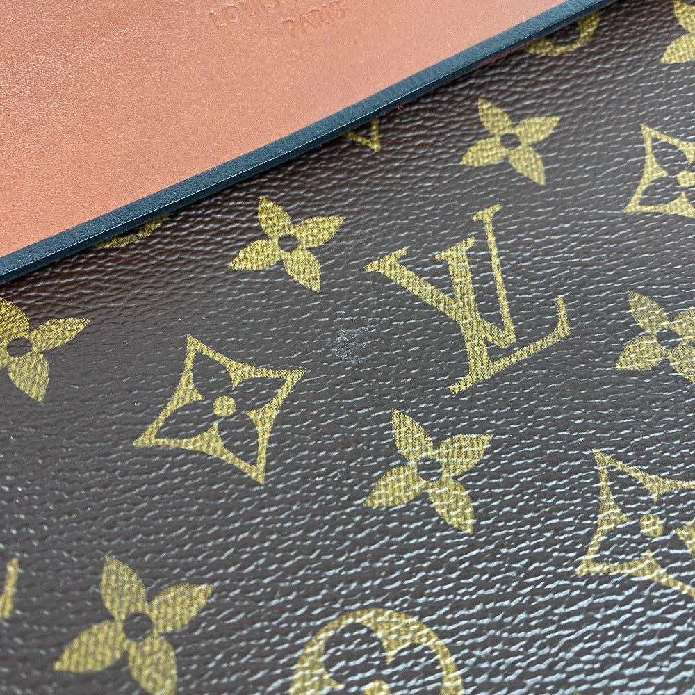 LOUIS VUITTON Pochette M64035 Monogram, Leather Brown Monogram Pochette Tuileries