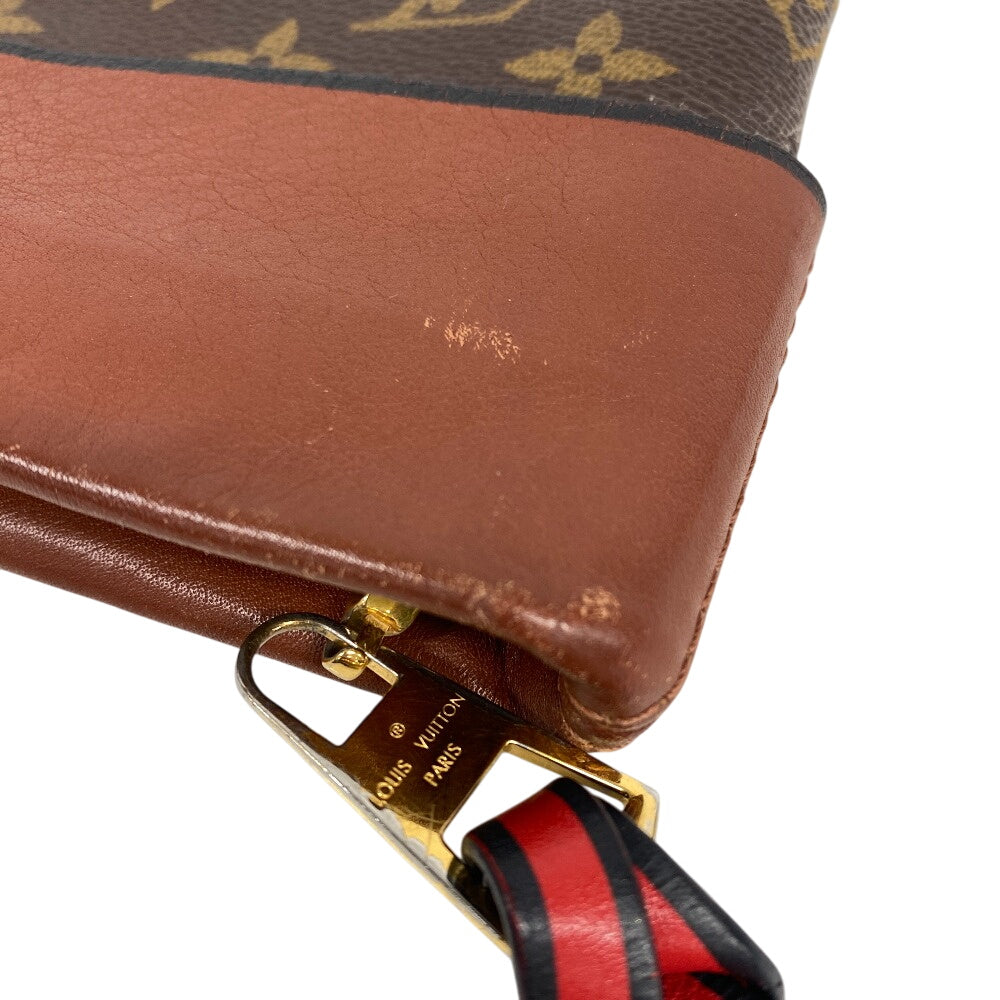 LOUIS VUITTON Pochette M64035 Monogram, Leather Brown Monogram Pochette Tuileries