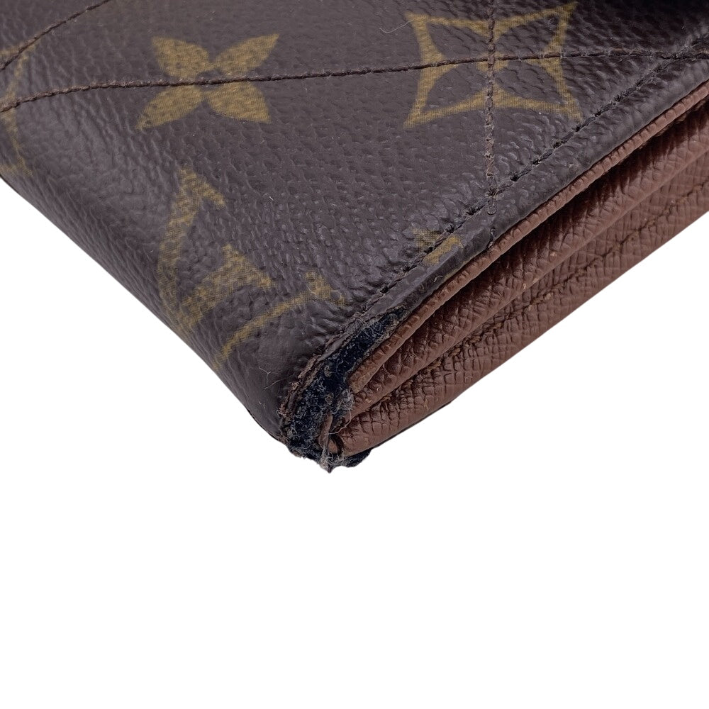 LOUIS VUITTON Long Wallet Purse M66556 Monogram Brown Monogram Etoile Portefeuille Sarah