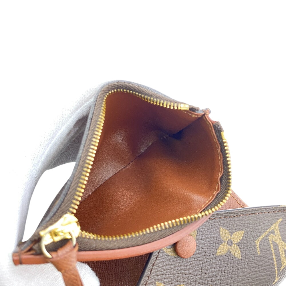 LOUIS VUITTON Tri-fold wallet M62472 leather Brown Monogram Victorine
