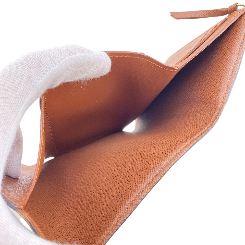 LOUIS VUITTON Tri-fold wallet M62472 leather Brown Monogram Victorine
