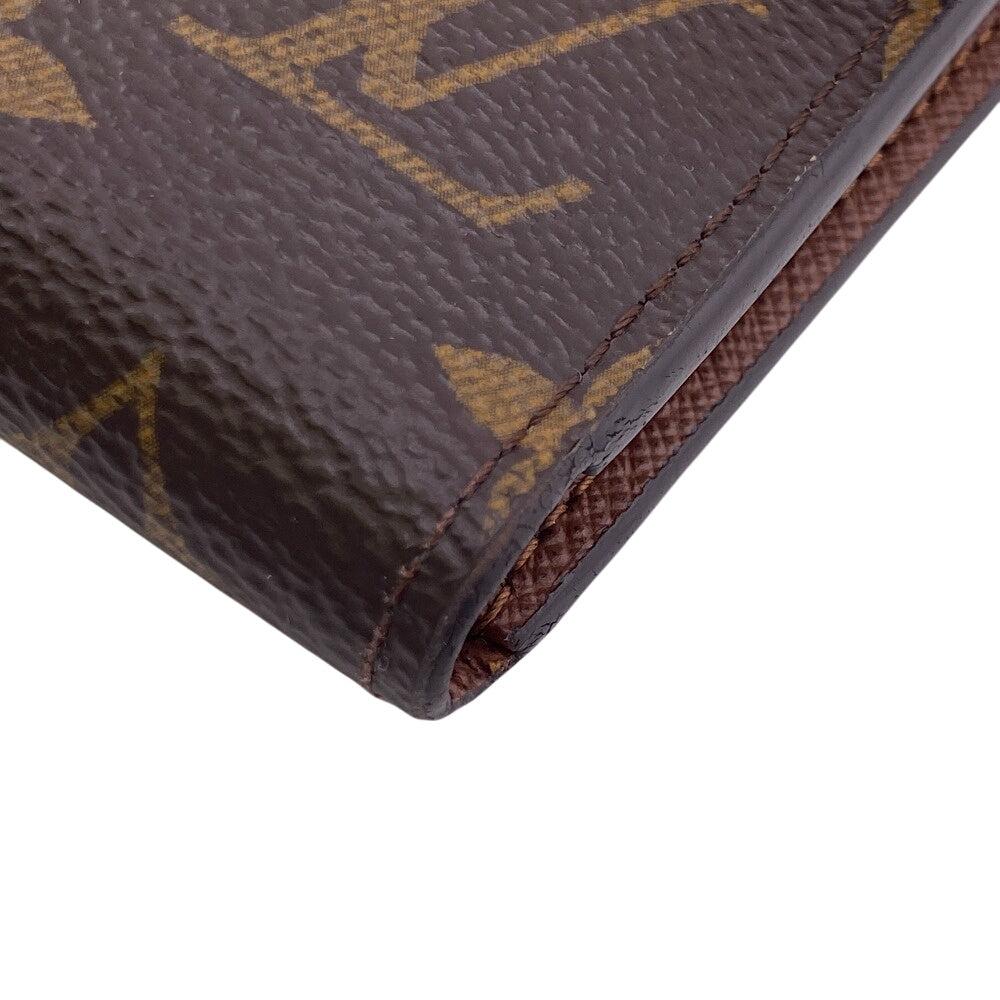 LOUIS VUITTON Tri-fold wallet M62472 leather Brown Monogram Victorine