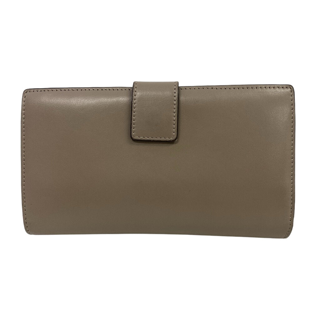 FENDI Long Wallet Purse 8M0308 Calfskin Gurege Tortoise pattern Peekaboo