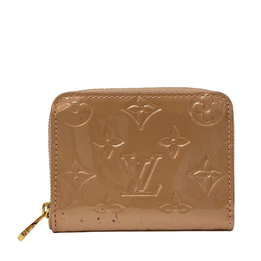 LOUIS VUITTON Coin case M90601 Vernis beige Monogram Vernis Zip around purse