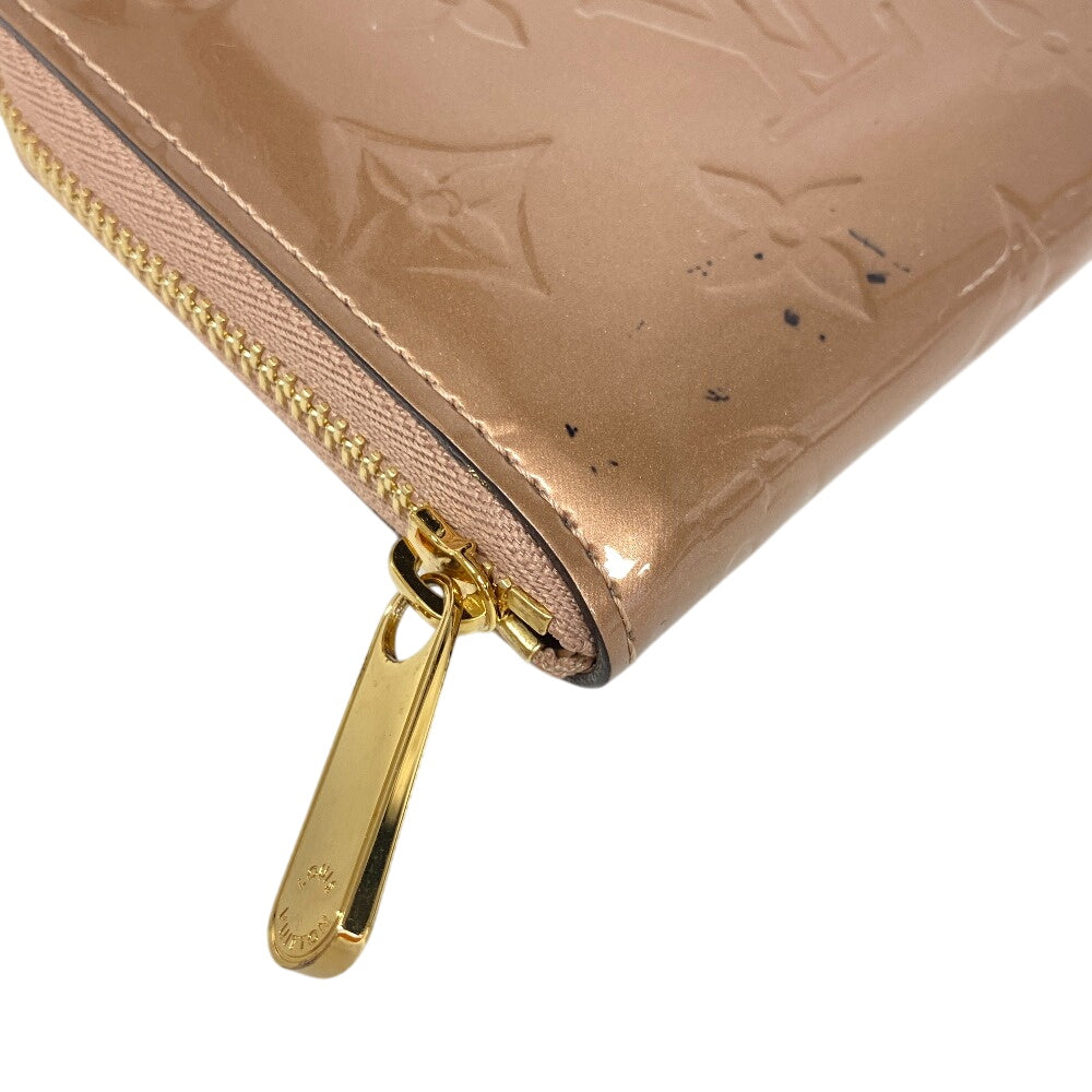 LOUIS VUITTON Coin case M90601 Vernis beige Monogram Vernis Zip around purse