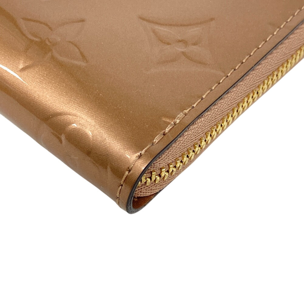 LOUIS VUITTON Coin case M90601 Vernis beige Monogram Vernis Zip around purse