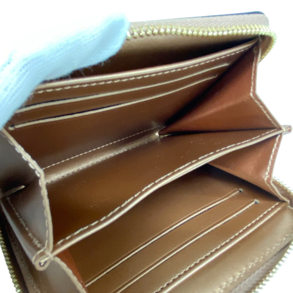 LOUIS VUITTON Coin case M90601 Vernis beige Monogram Vernis Zip around purse