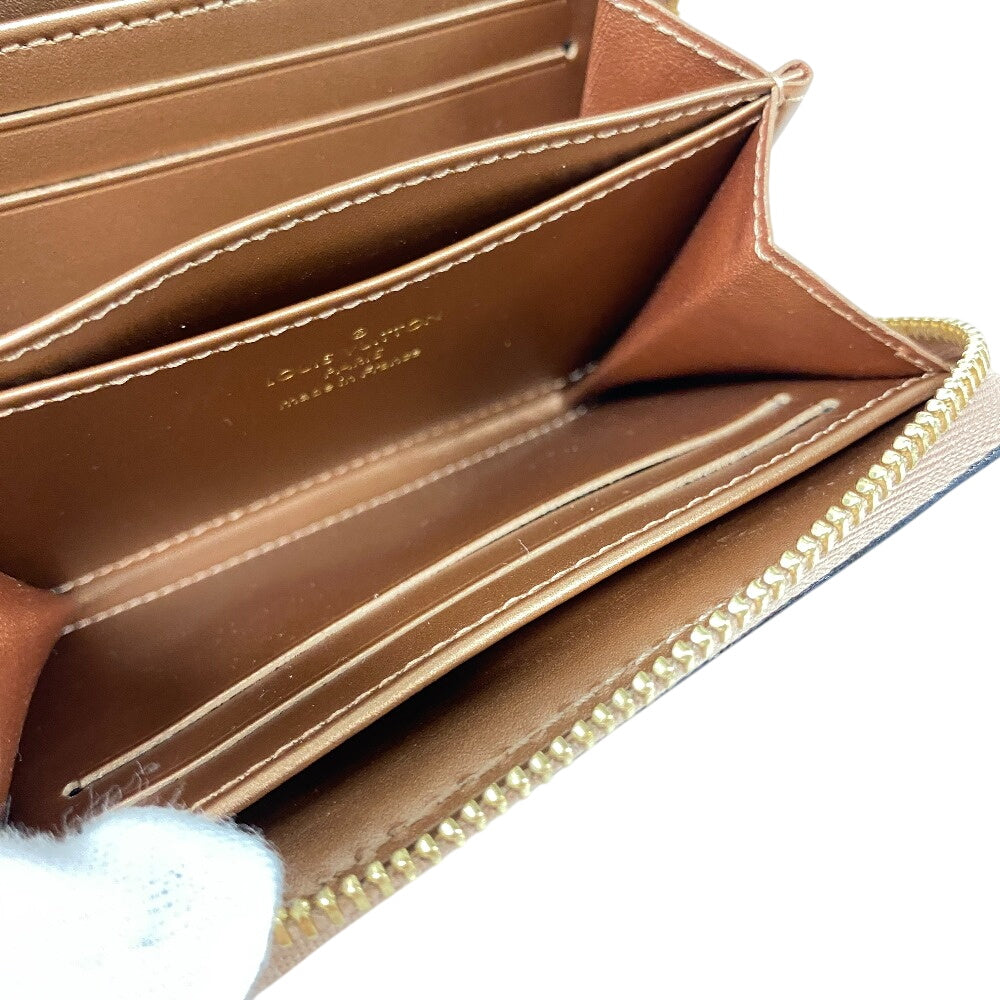 LOUIS VUITTON Coin case M90601 Vernis beige Monogram Vernis Zip around purse