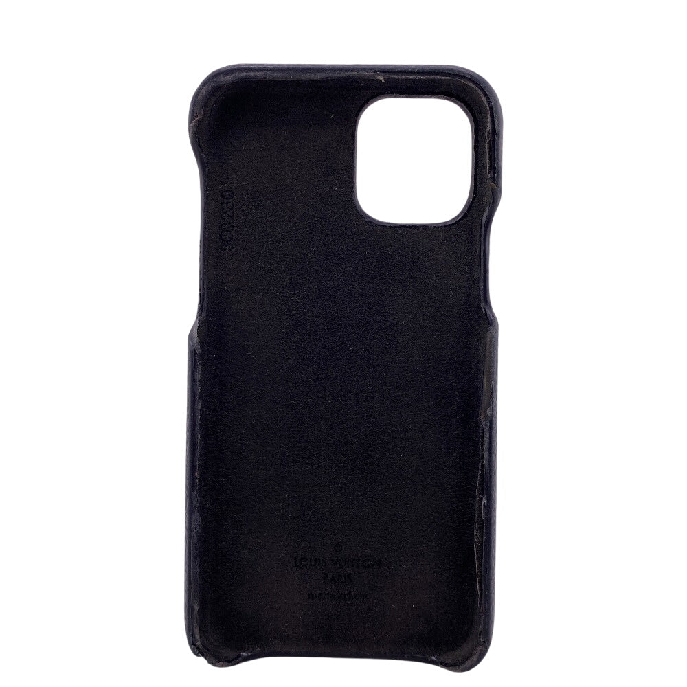 LOUIS VUITTON iPhone case M69094 Monogram canvas, leather black Monogram Bumper 11PRO