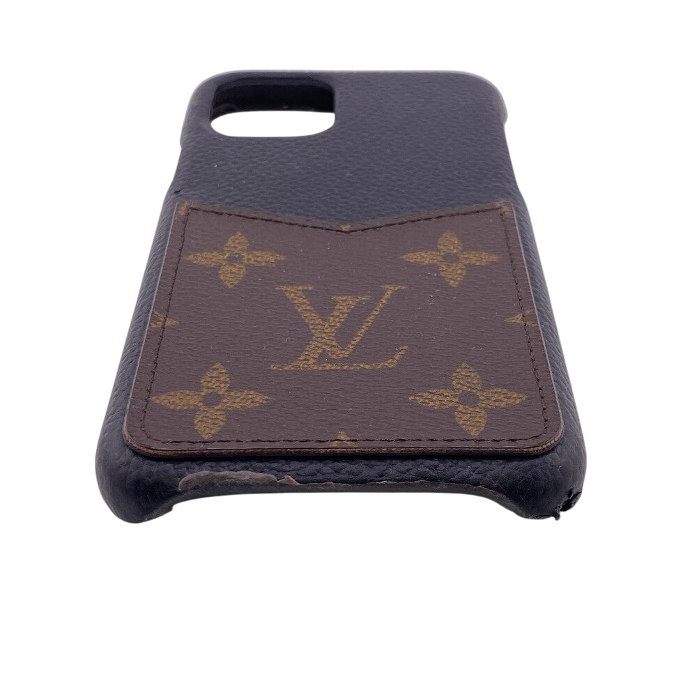 LOUIS VUITTON iPhone case M69094 Monogram canvas, leather black Monogram Bumper 11PRO
