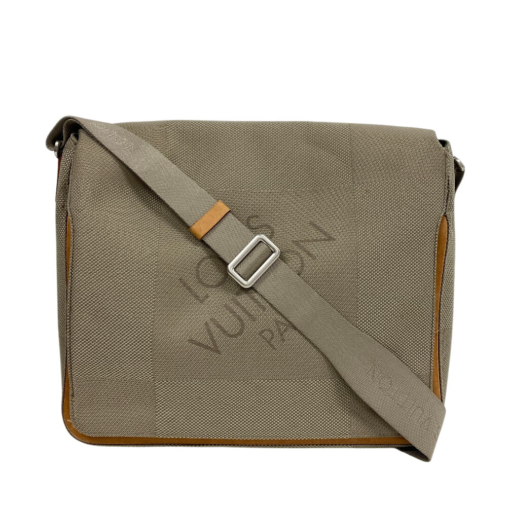 LOUIS VUITTON Messenger bag M93030 Nylon khaki Damier Jean Messier