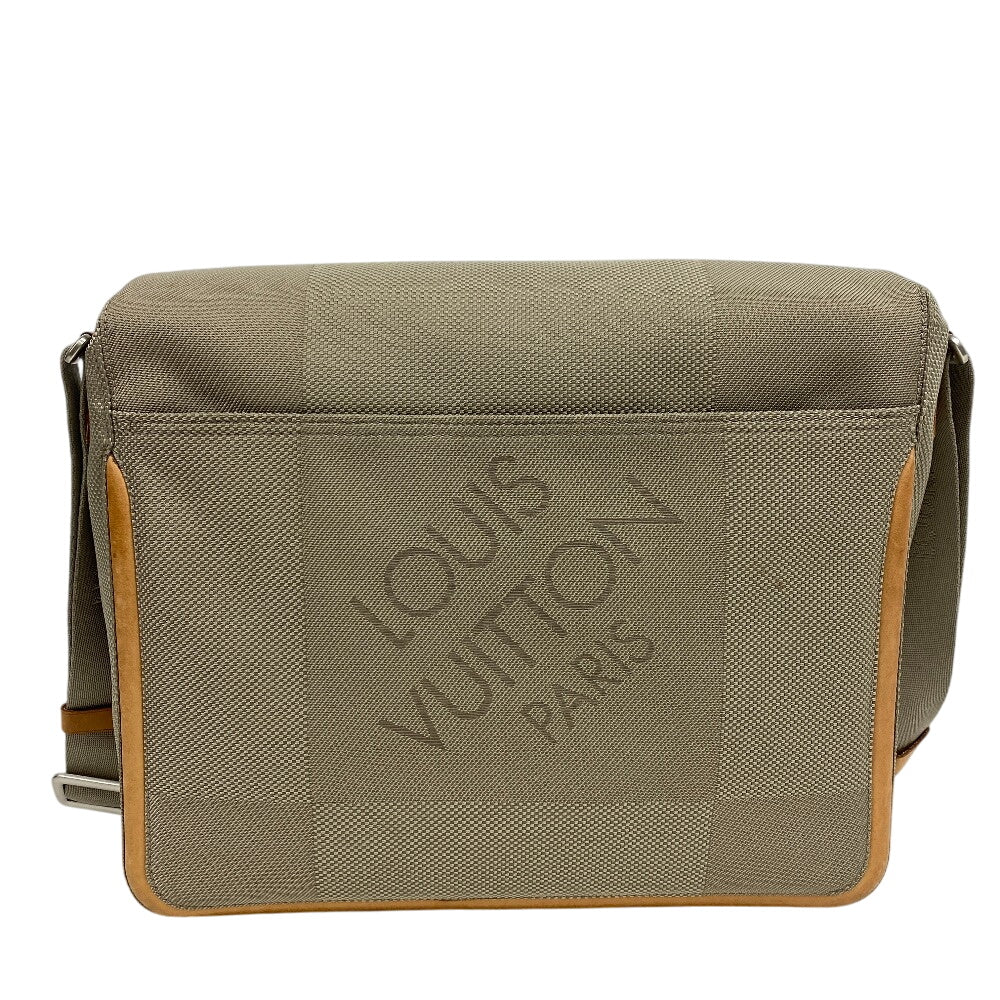 LOUIS VUITTON Messenger bag M93030 Nylon khaki Damier Jean Messier
