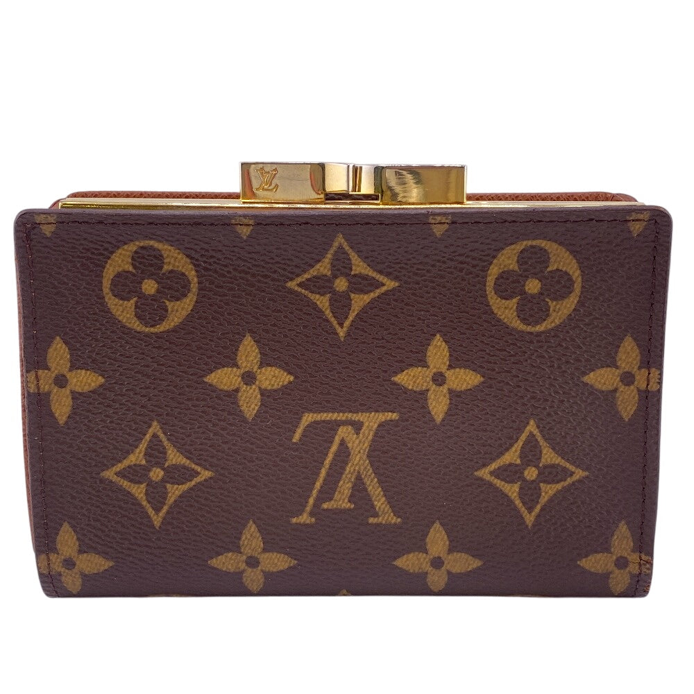 LOUIS VUITTON Bifold Wallet M61674 leather Brown Monogram Viennois Made in USA