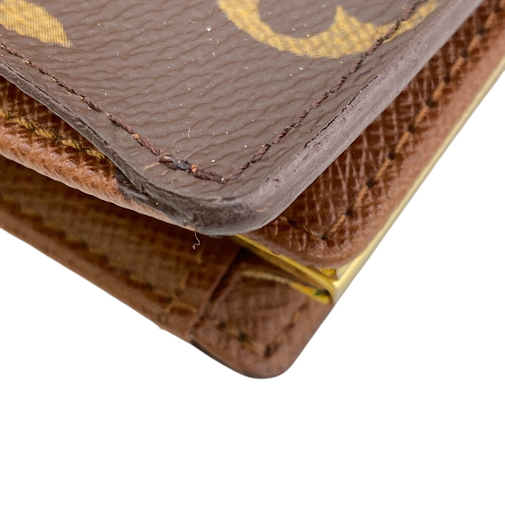 LOUIS VUITTON Bifold Wallet M61674 leather Brown Monogram Viennois Made in USA