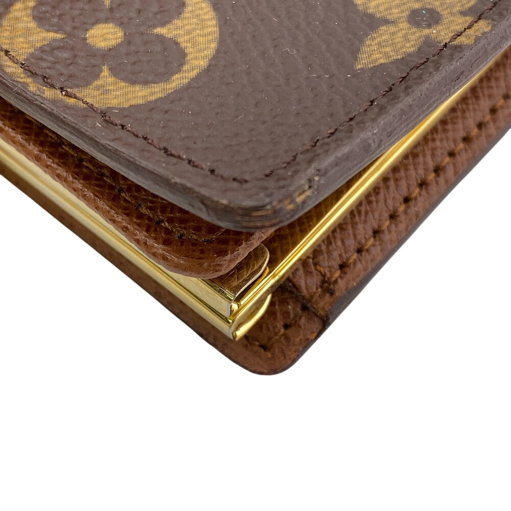 LOUIS VUITTON Bifold Wallet M61674 leather Brown Monogram Viennois Made in USA