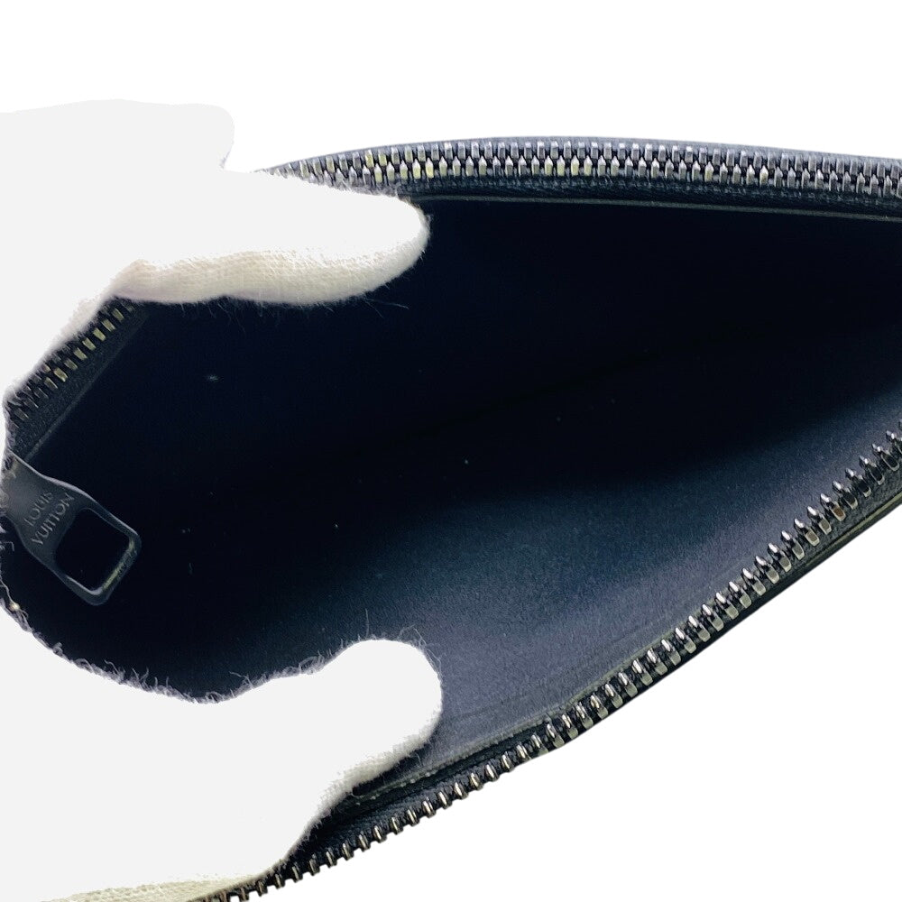 LOUIS VUITTON Long Wallet Purse M69047 leather black Monogram Ann Platt Zippy Wallet Vertical