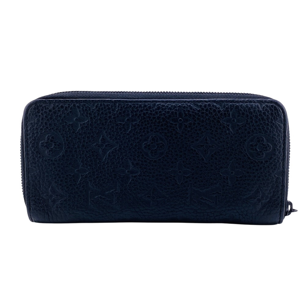LOUIS VUITTON Long Wallet Purse M69047 leather black Monogram Ann Platt Zippy Wallet Vertical