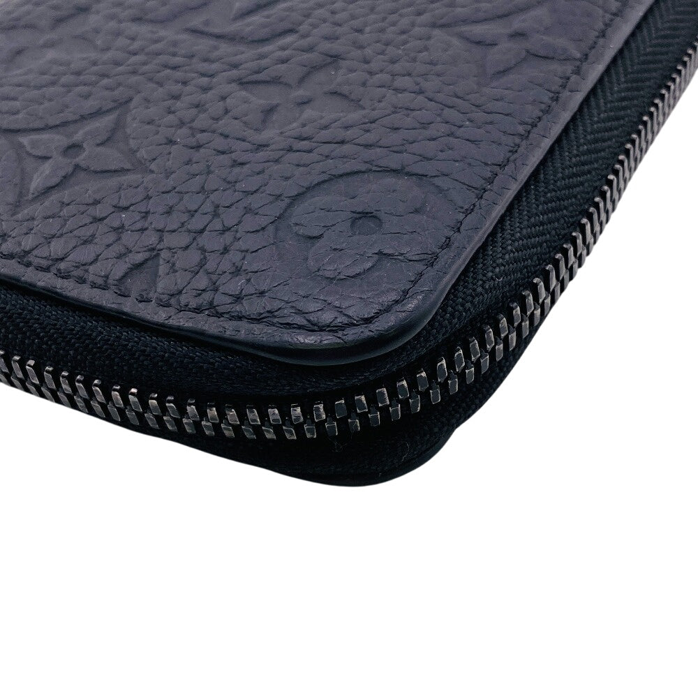LOUIS VUITTON Long Wallet Purse M69047 leather black Monogram Ann Platt Zippy Wallet Vertical