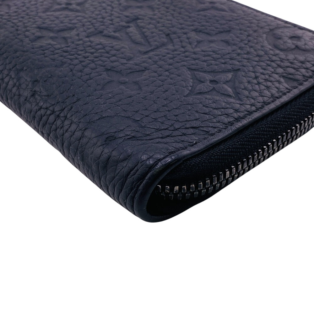 LOUIS VUITTON Long Wallet Purse M69047 leather black Monogram Ann Platt Zippy Wallet Vertical