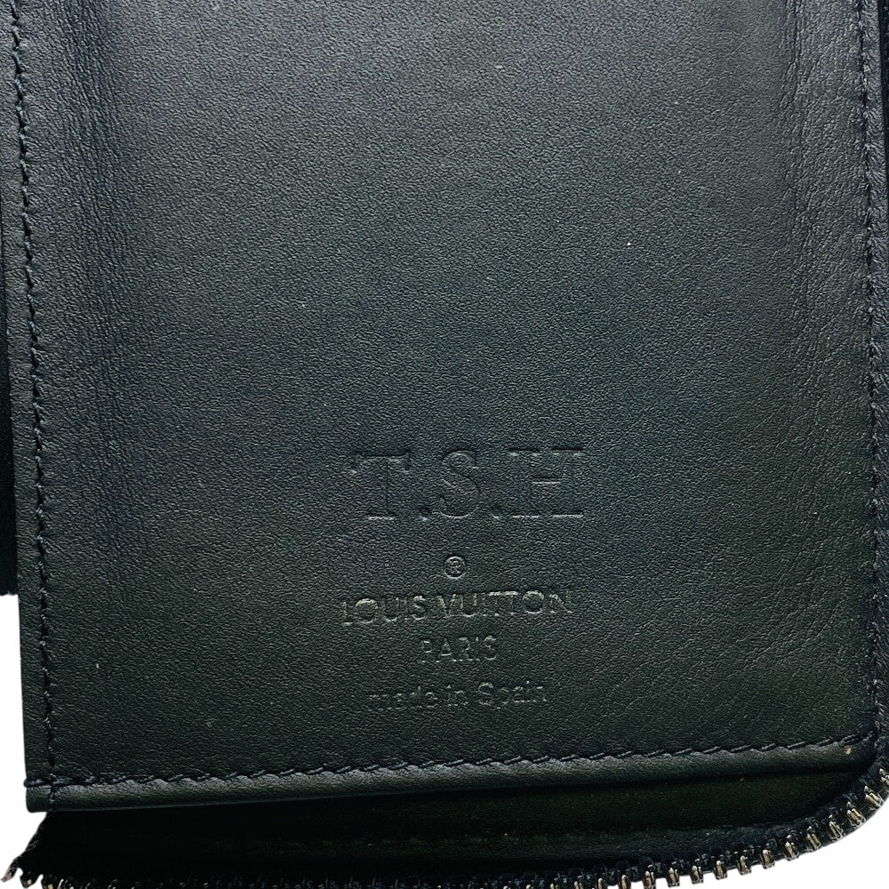 LOUIS VUITTON Long Wallet Purse M69047 leather black Monogram Ann Platt Zippy Wallet Vertical