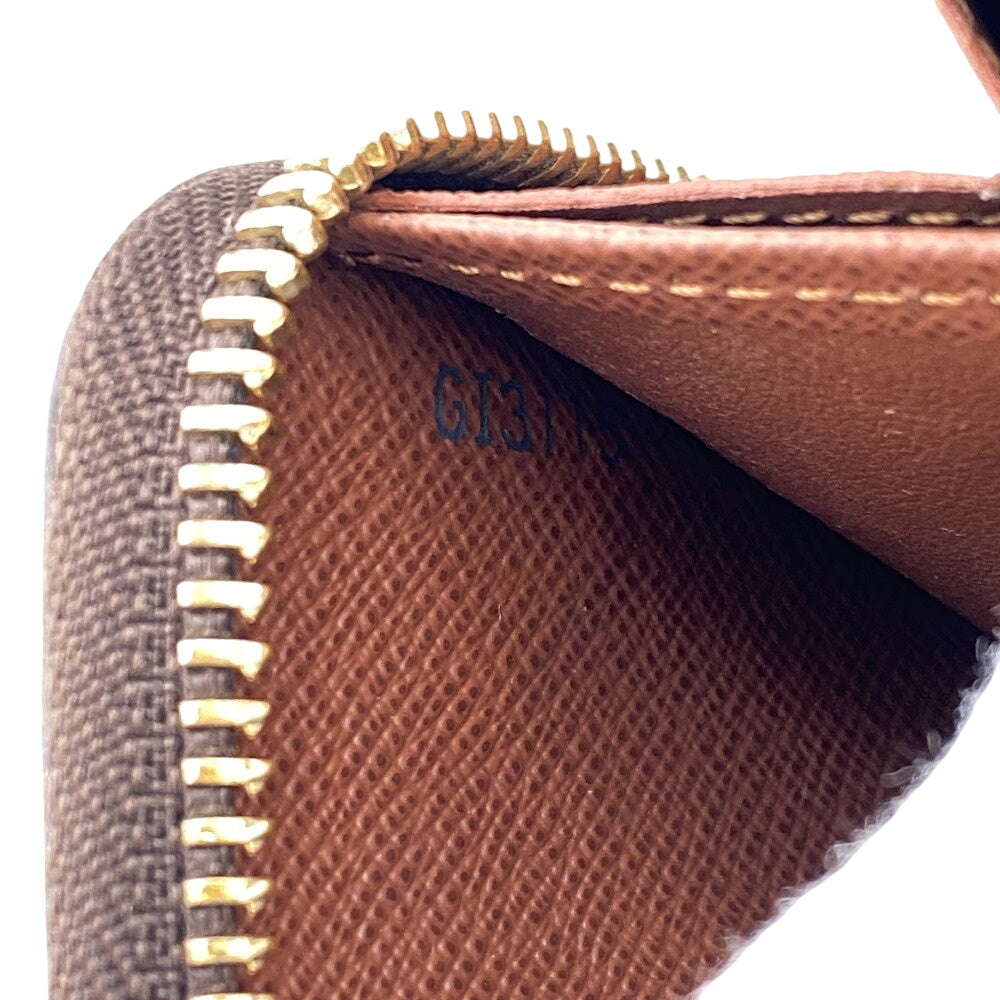 LOUIS VUITTON Long Wallet Purse M61440 leather Brown Monogram Zippy Compact Wallet NM