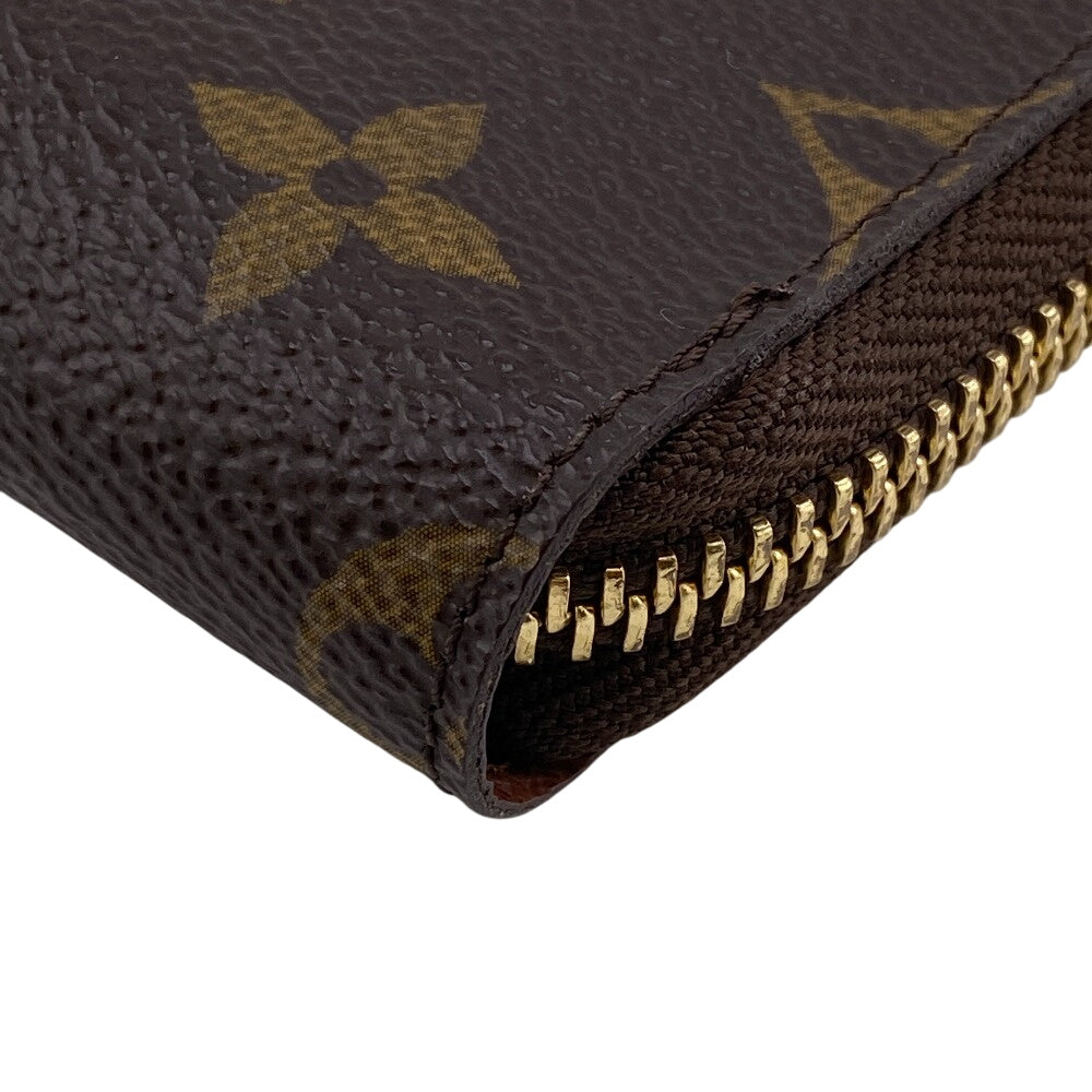 LOUIS VUITTON Long Wallet Purse M61440 leather Brown Monogram Zippy Compact Wallet NM