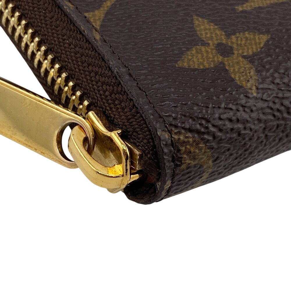 LOUIS VUITTON Long Wallet Purse M61440 leather Brown Monogram Zippy Compact Wallet NM